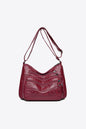 PU Leather Adjustable Strap Shoulder Bag