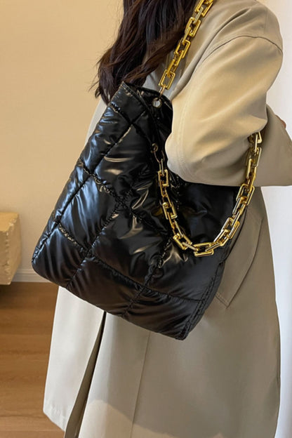 Bubble Texture Chain Handbag